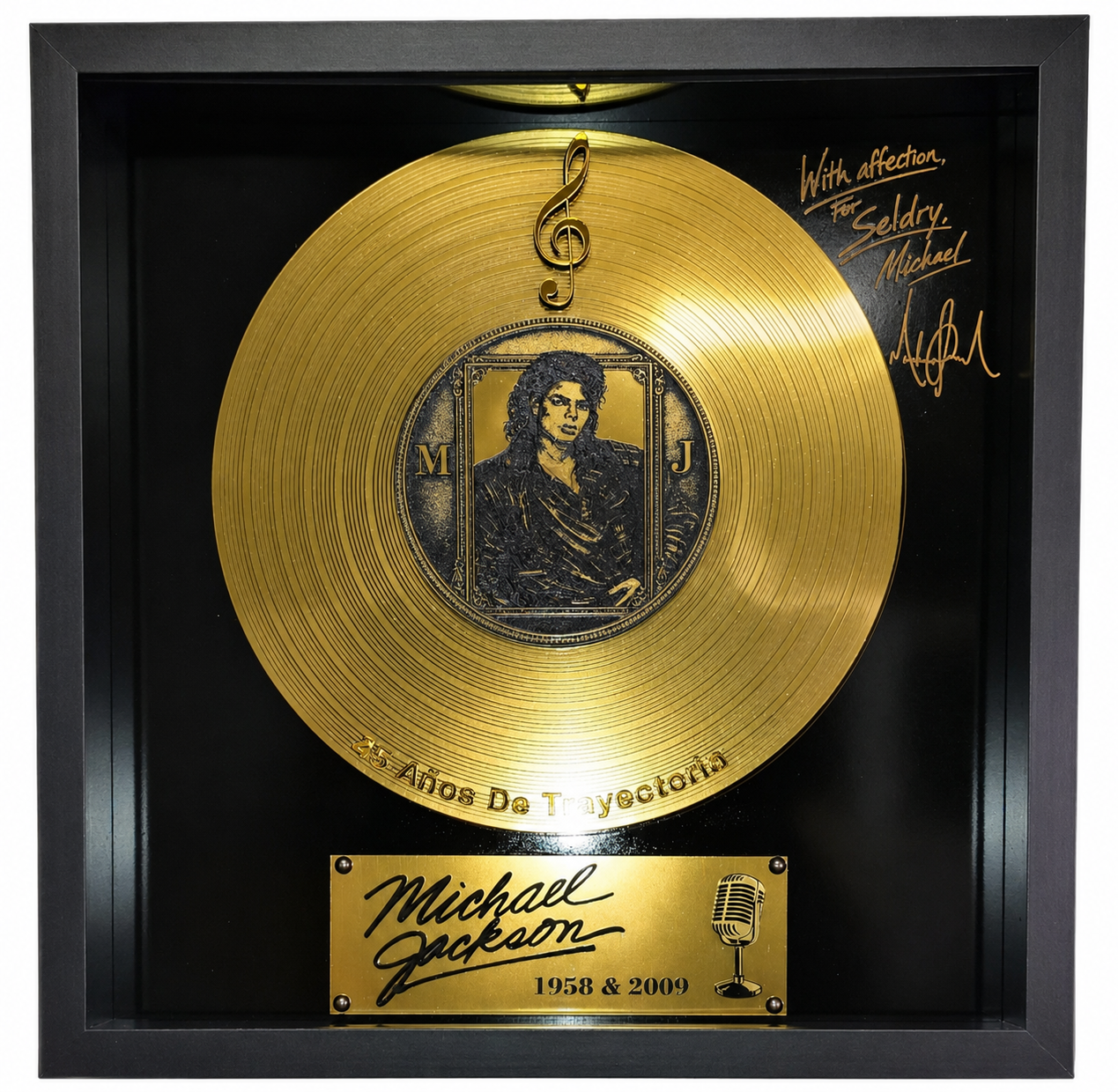 DISCO  DE ORO MICHAEL JACKSON