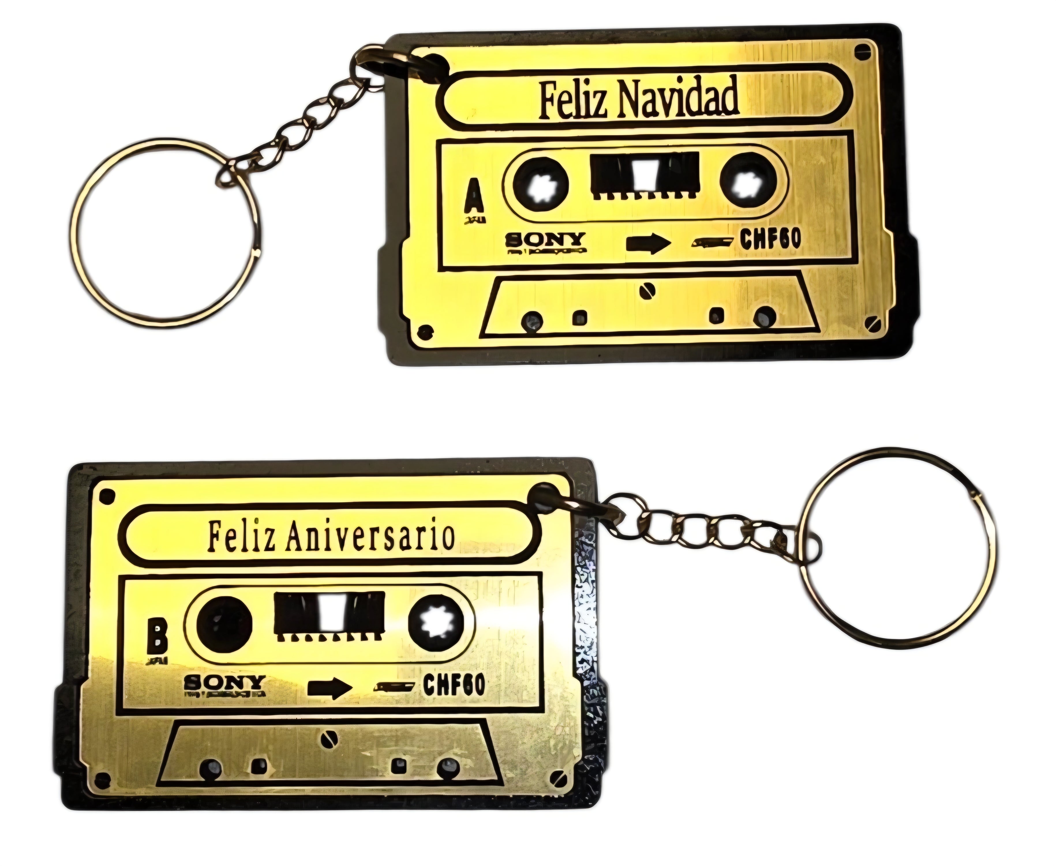 LLAVERO CASETE VINTAGE PERSONALIZADO