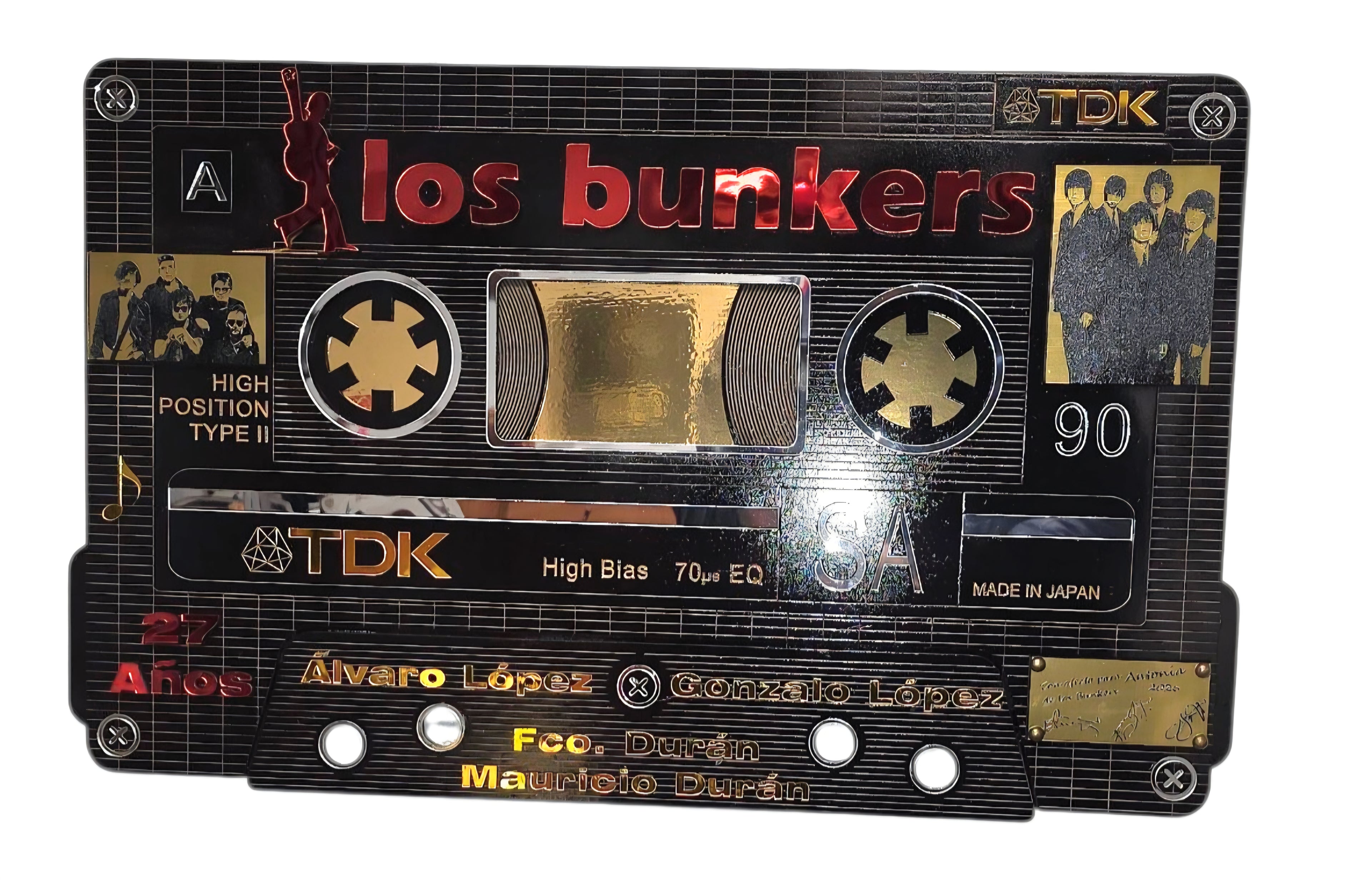 Cuadro Casete Los Bunkers