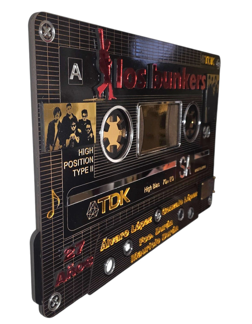 Cuadro Casete Los Bunkers