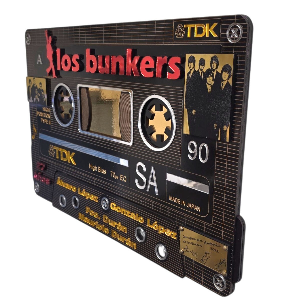 Cuadro Casete Los Bunkers