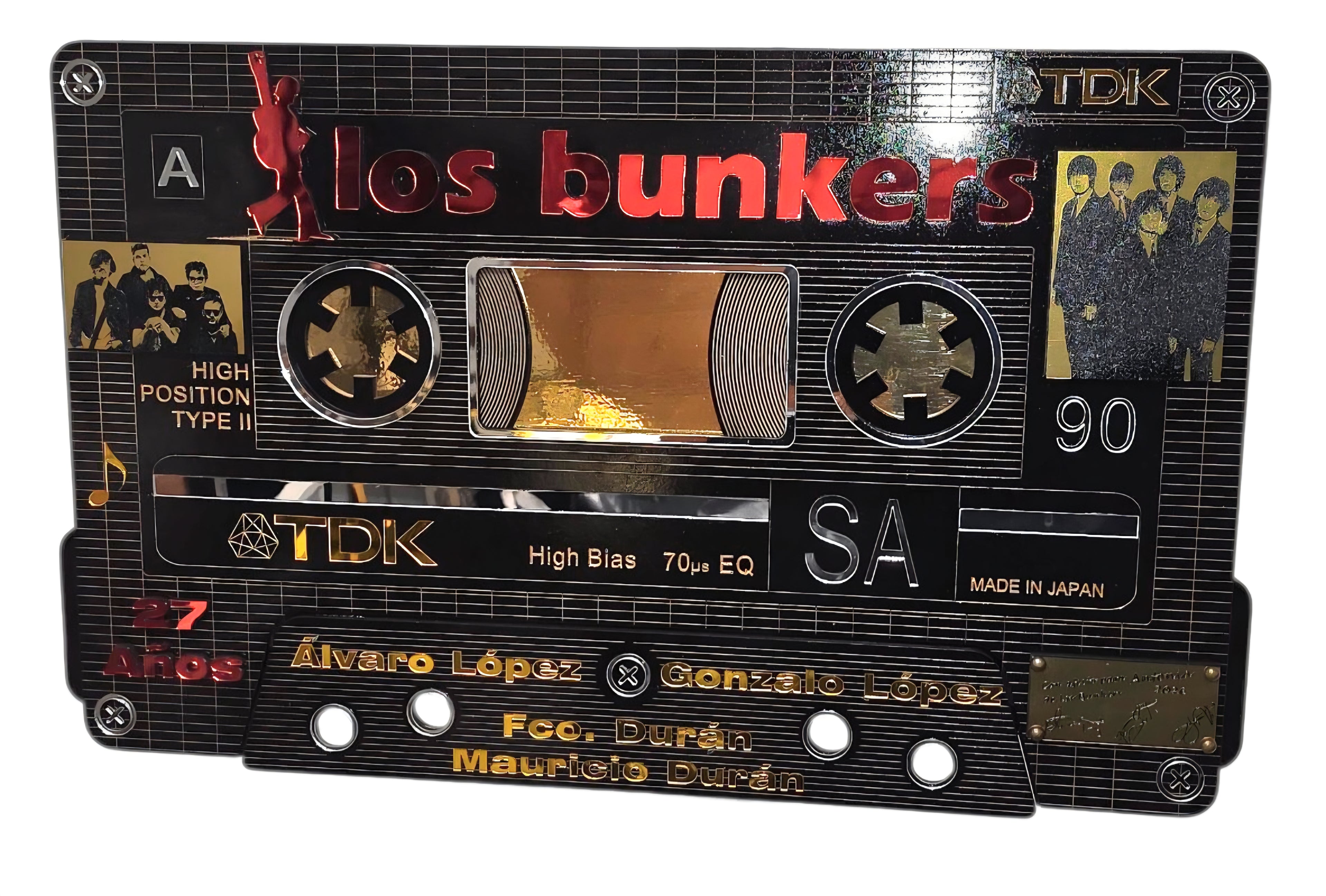 Cuadro Casete Los Bunkers