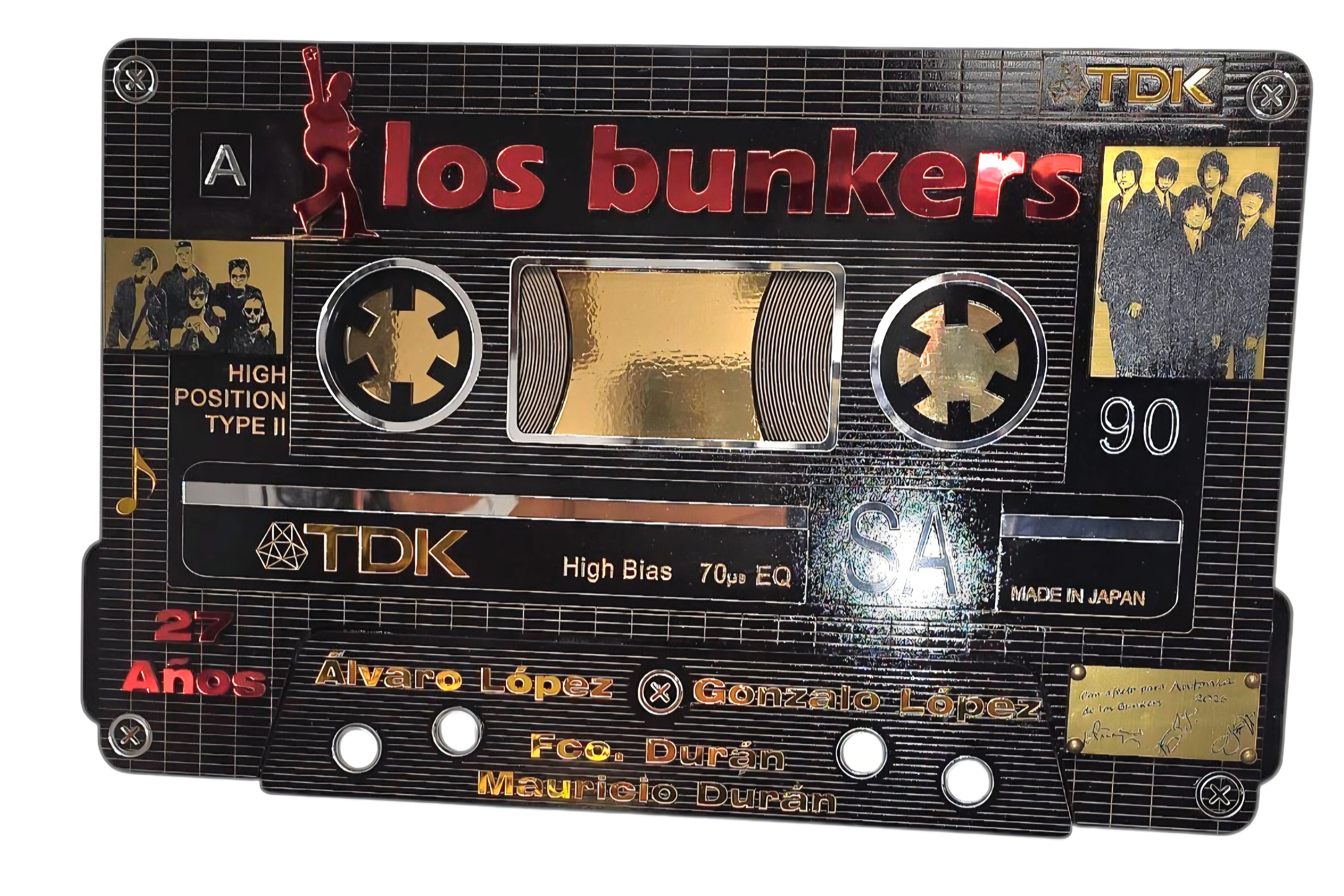 Cuadro Casete Los Bunkers