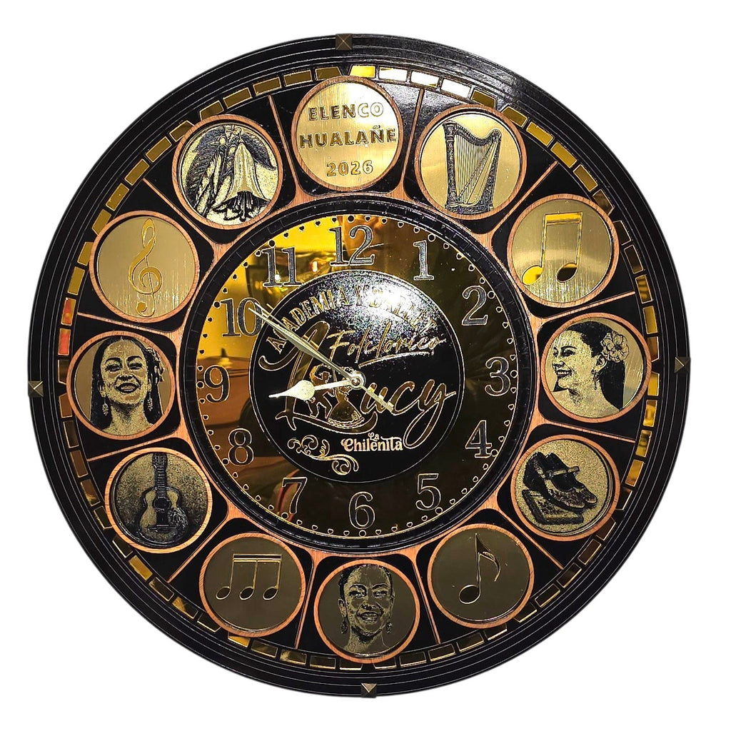 RELOJ ACADEMIA DE CUECA PERSONALIZADO
