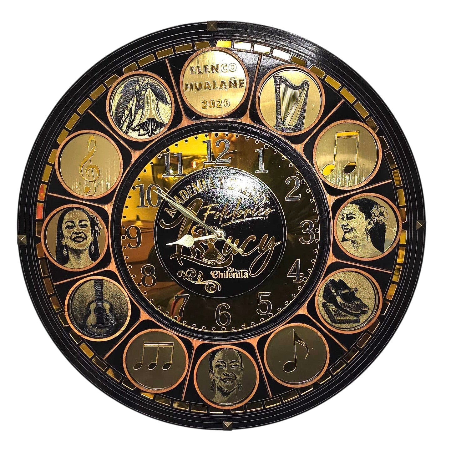 RELOJ ACADEMIA DE CUECA PERSONALIZADO
