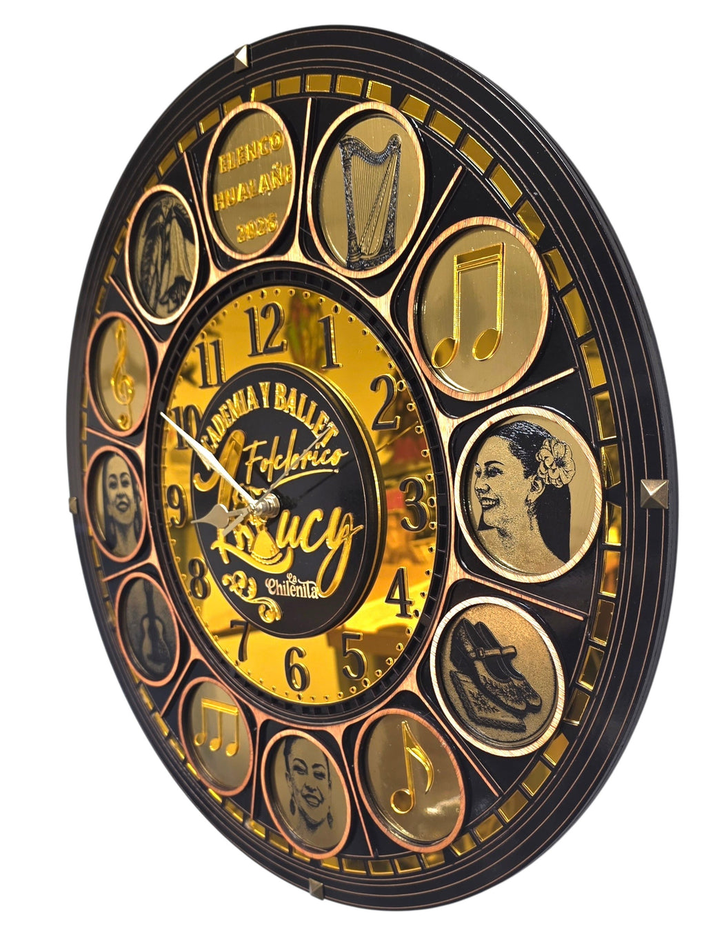 RELOJ ACADEMIA DE CUECA PERSONALIZADO