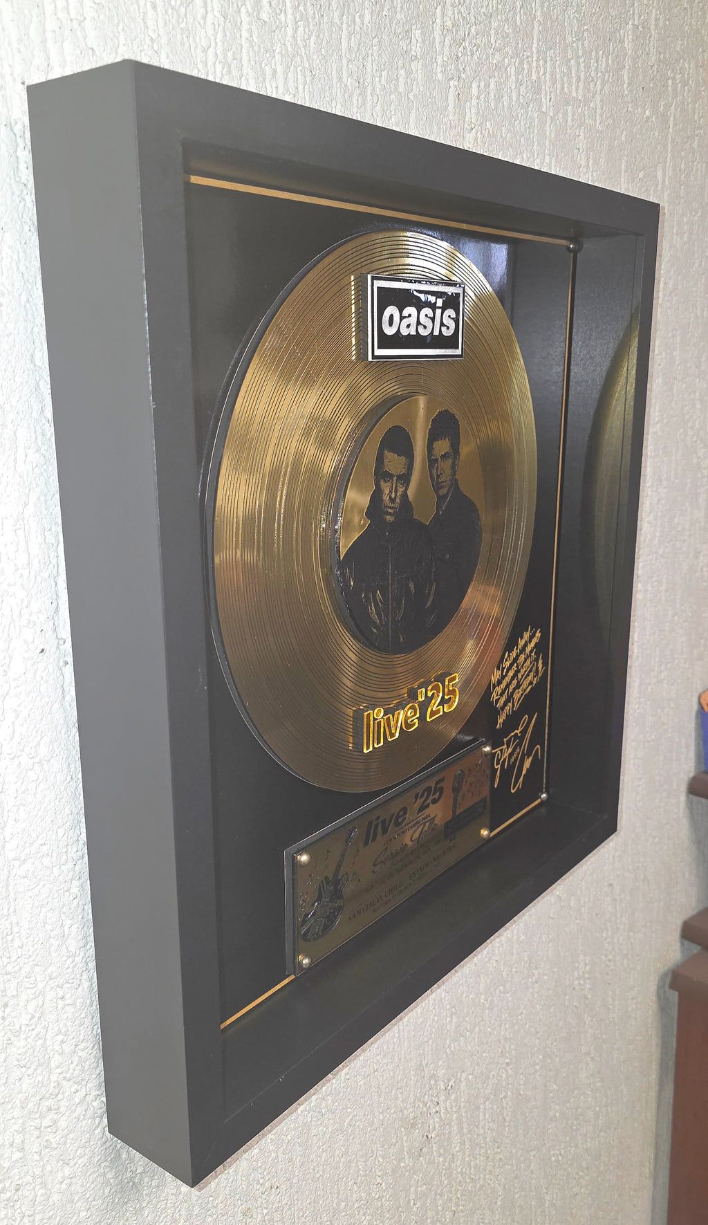 Disco de Oro OASIS de 40 x 40 cm