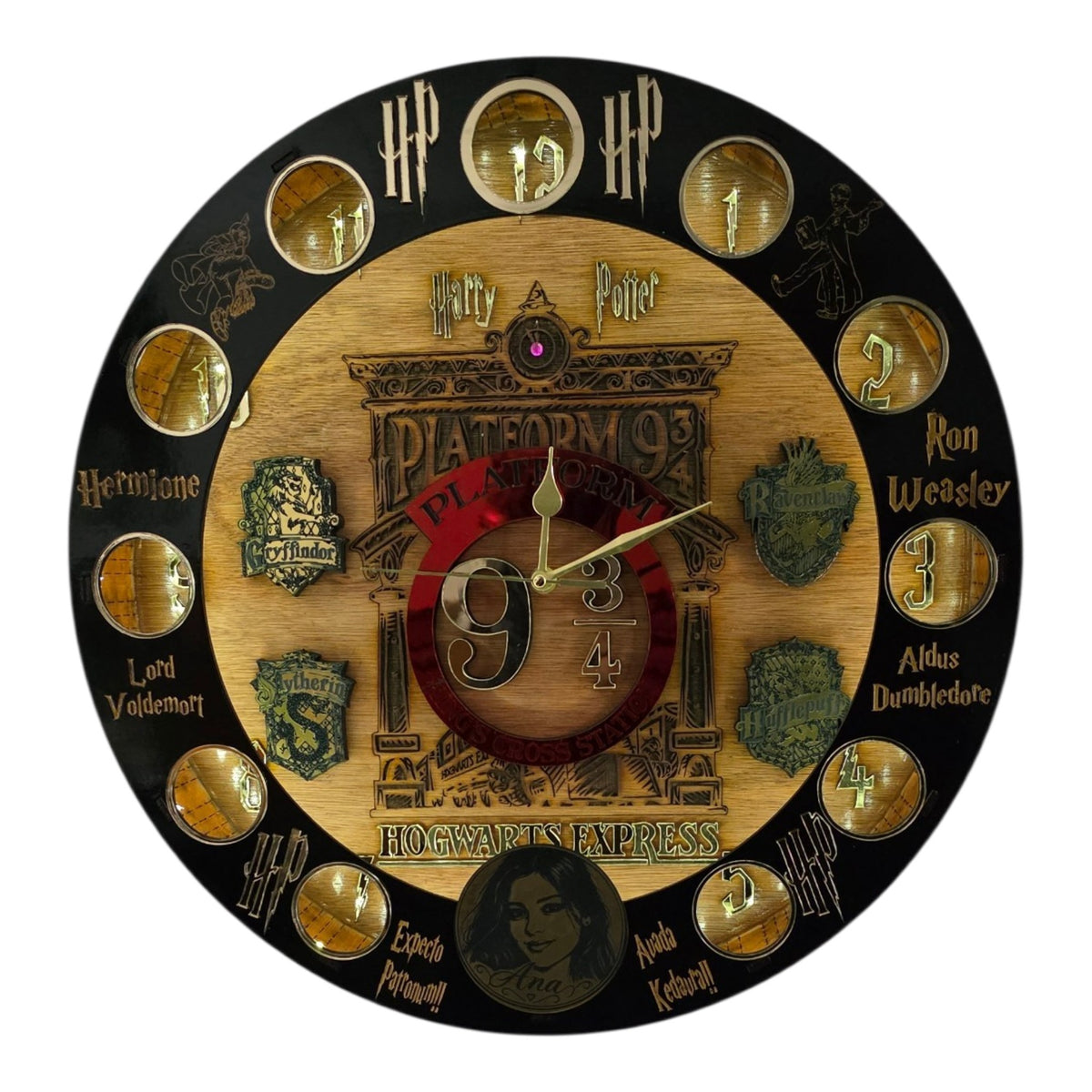 RELOJ HARRY POTTER ILUMINADO