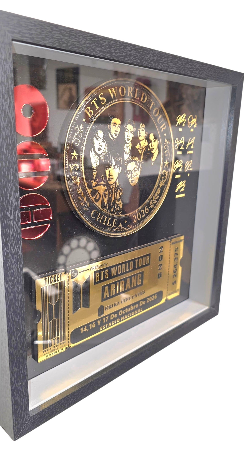 Cuadro Ticket BTS 30 x 30 cm
