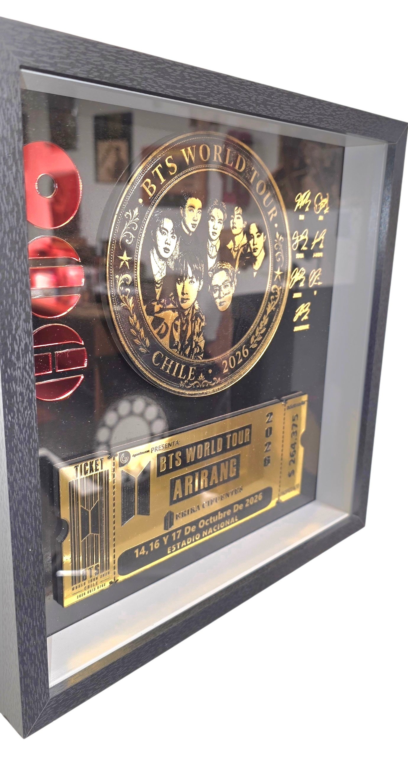 Cuadro Ticket BTS 30 x 30 cm