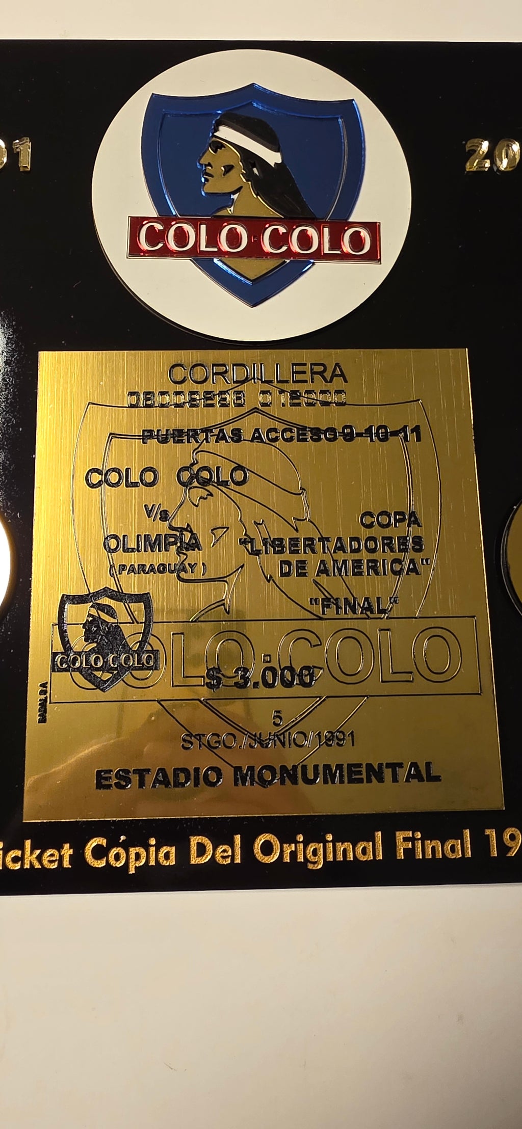 Cuadro Ticket Colo Colo