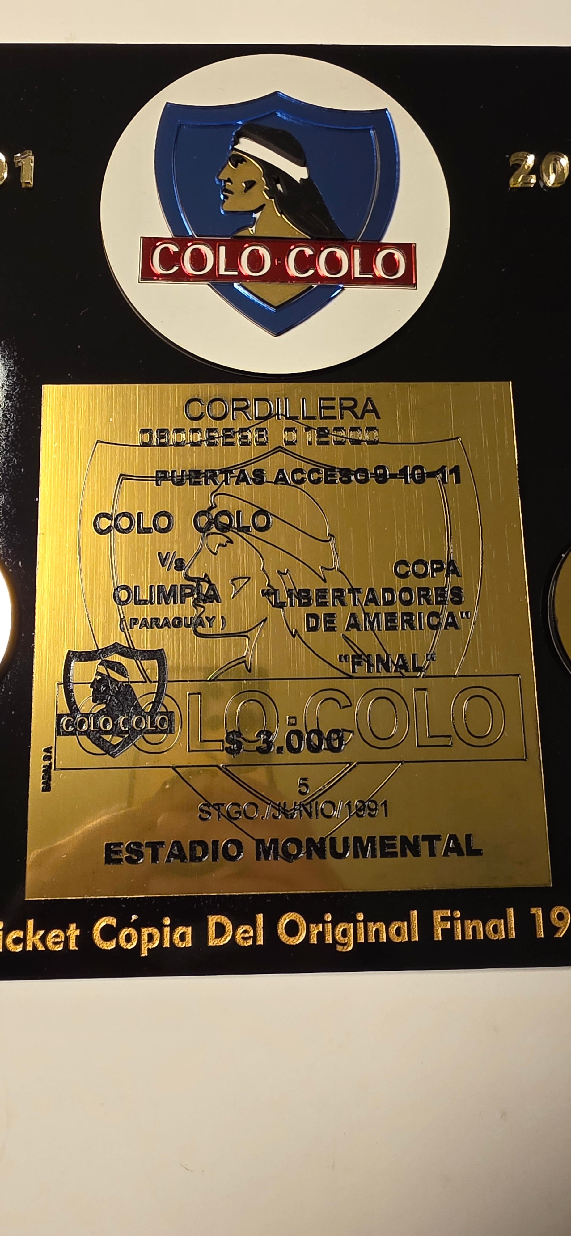 Cuadro Ticket Colo Colo