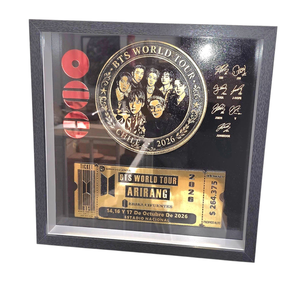 Cuadro Ticket BTS 30 x 30 cm