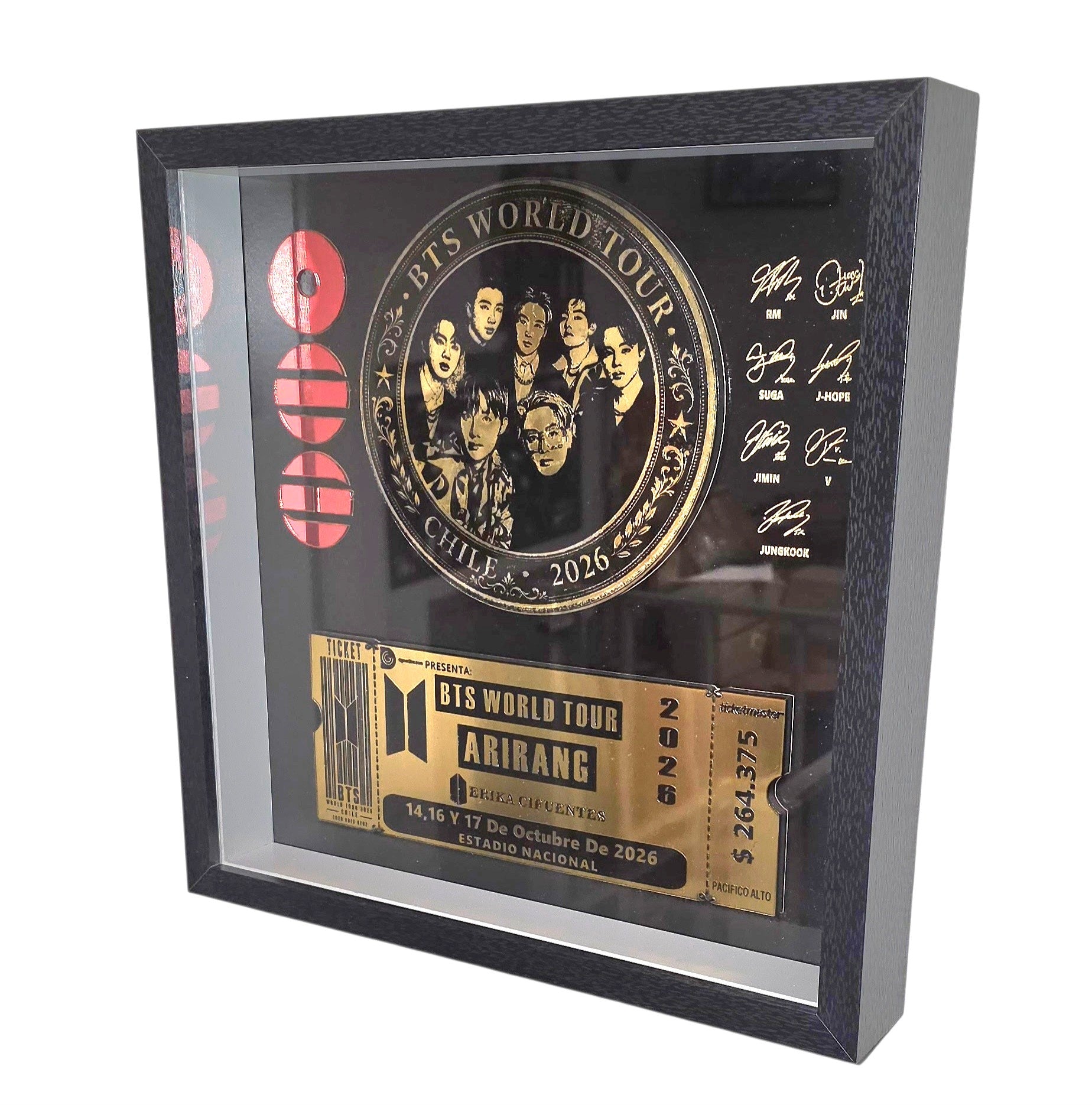 Cuadro Ticket BTS 30 x 30 cm