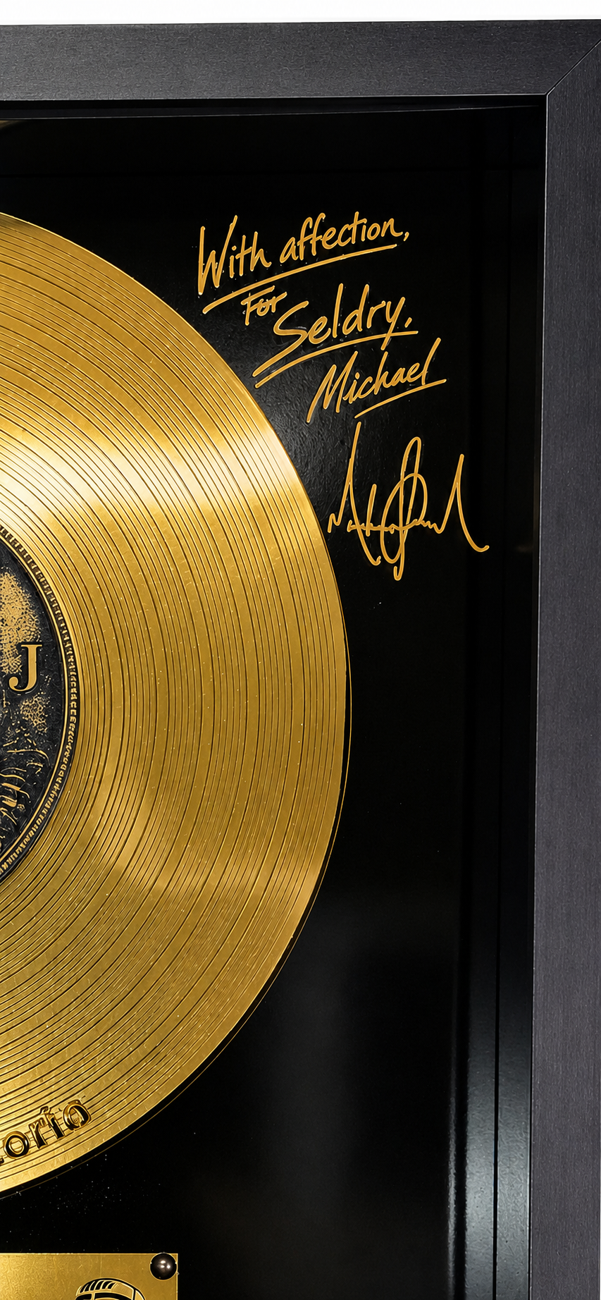 DISCO  DE ORO MICHAEL JACKSON