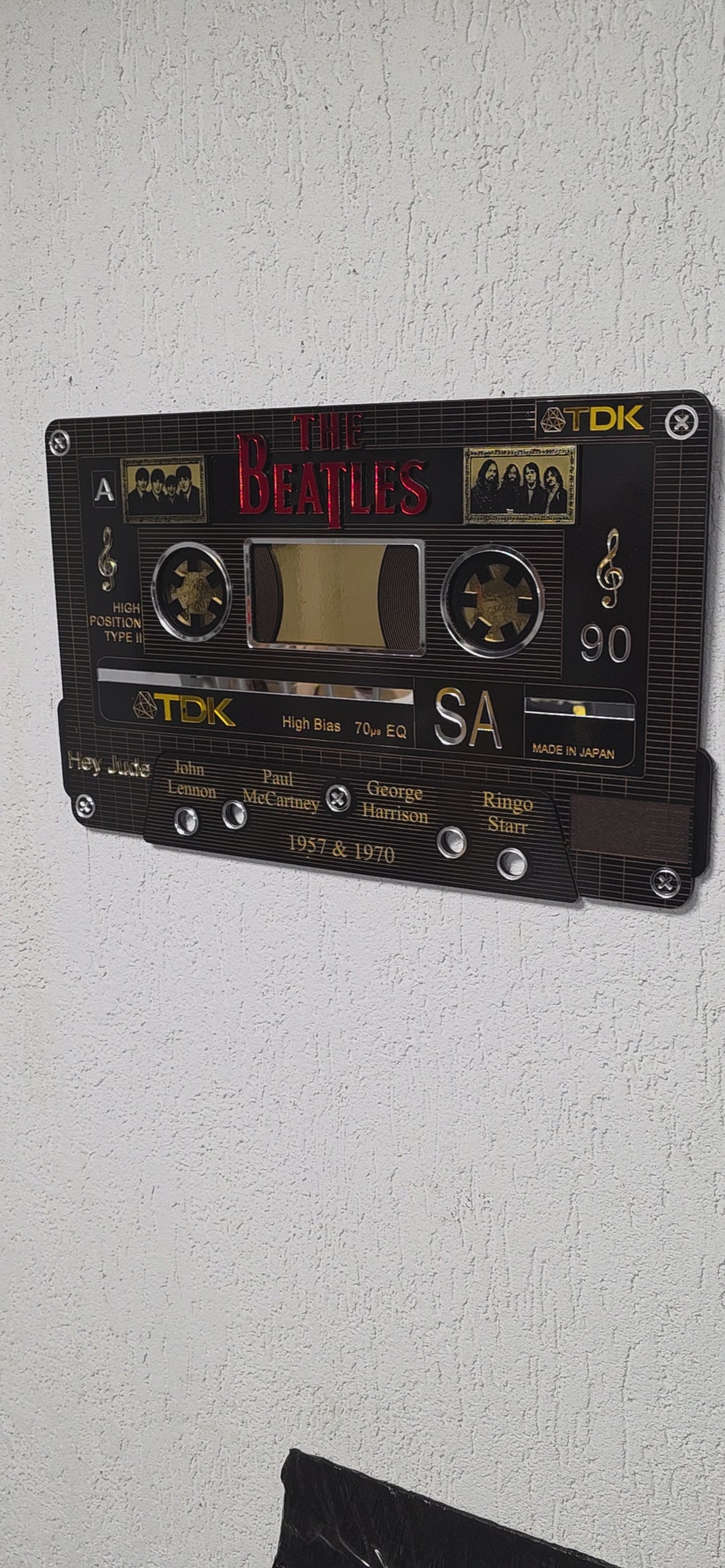 Cuadro Casete Los Beatles